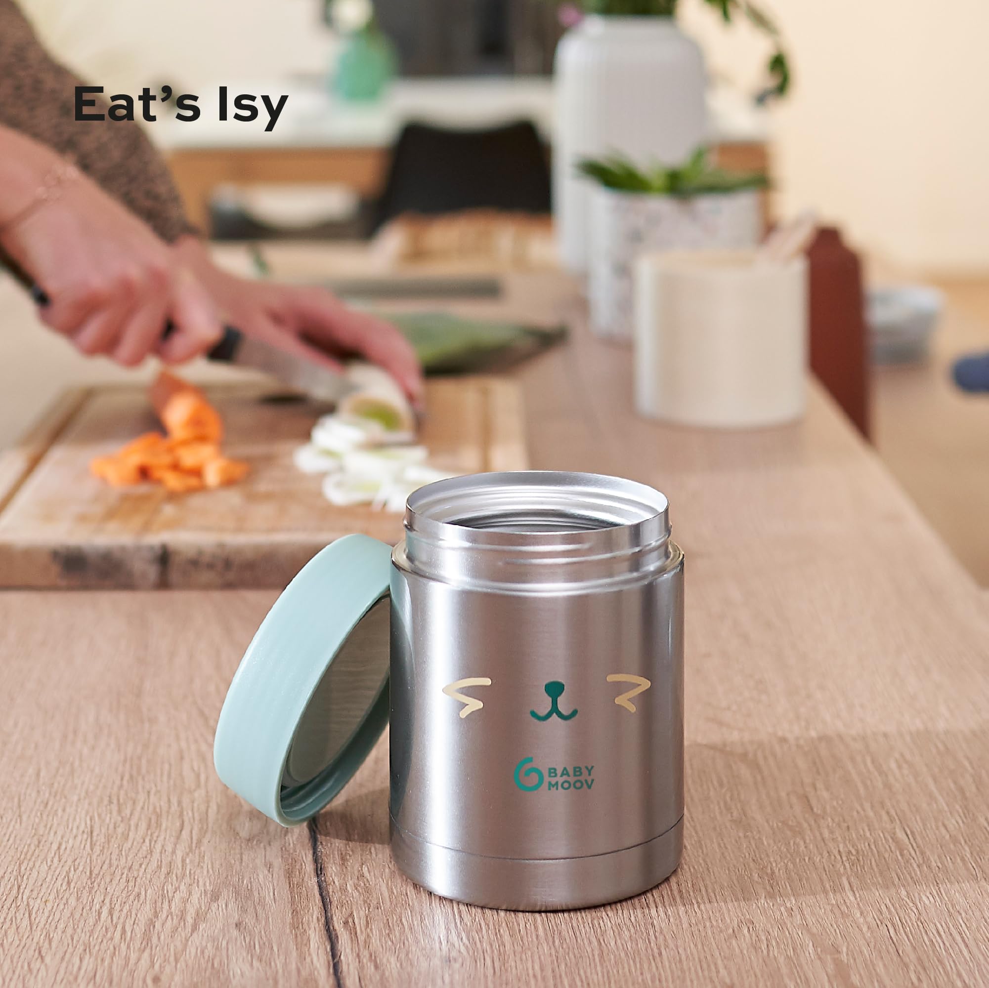 Babymoov Isy / Babybols EAT'S ISY boîte isotherme 350 ml inox hermétique
