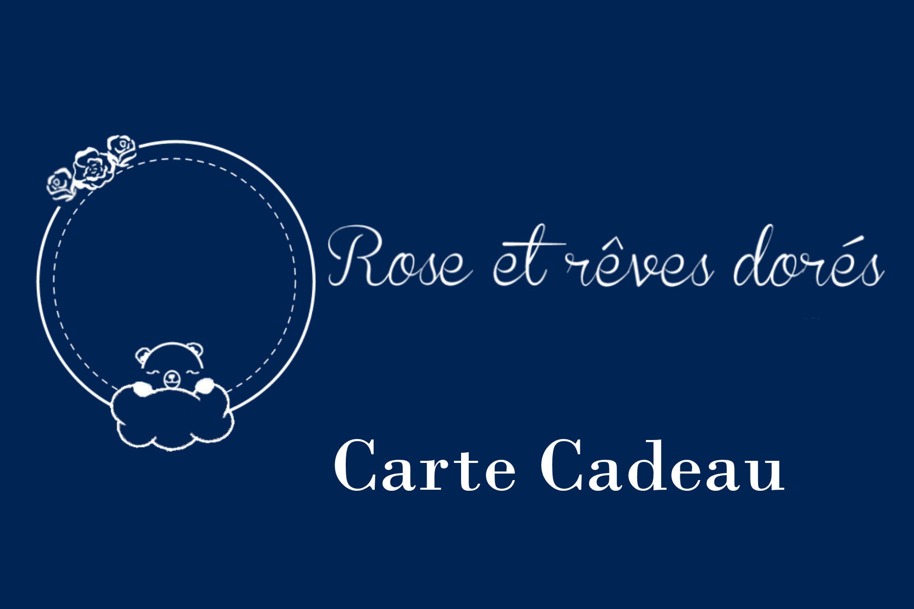 Rose et rêves dorés Coffrets cadeaux Carte Cadeau à montant au choix