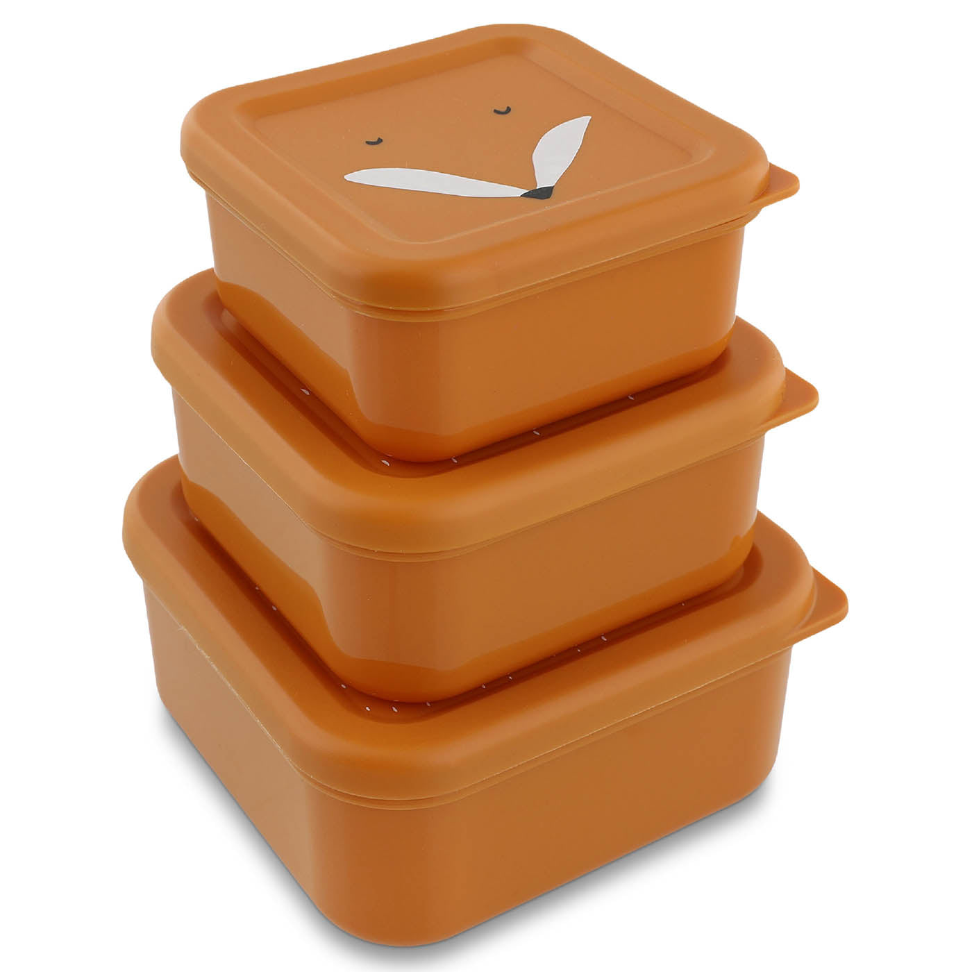 Trixie Baby Boîtes à goûter et boîtes repas Boîtes à goûter 3 pièces Mr. Fox