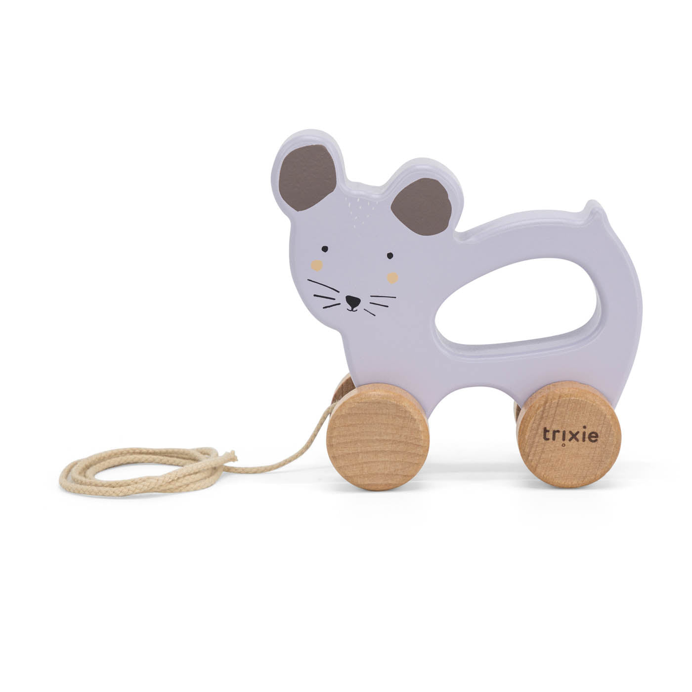 Trixie Baby Jouets à pousser et à tirer Mrs. Mouse jouet à tirer
