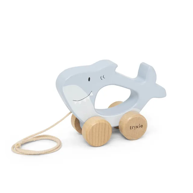 Trixie Baby Mr. Shark jouet à tirer en bois