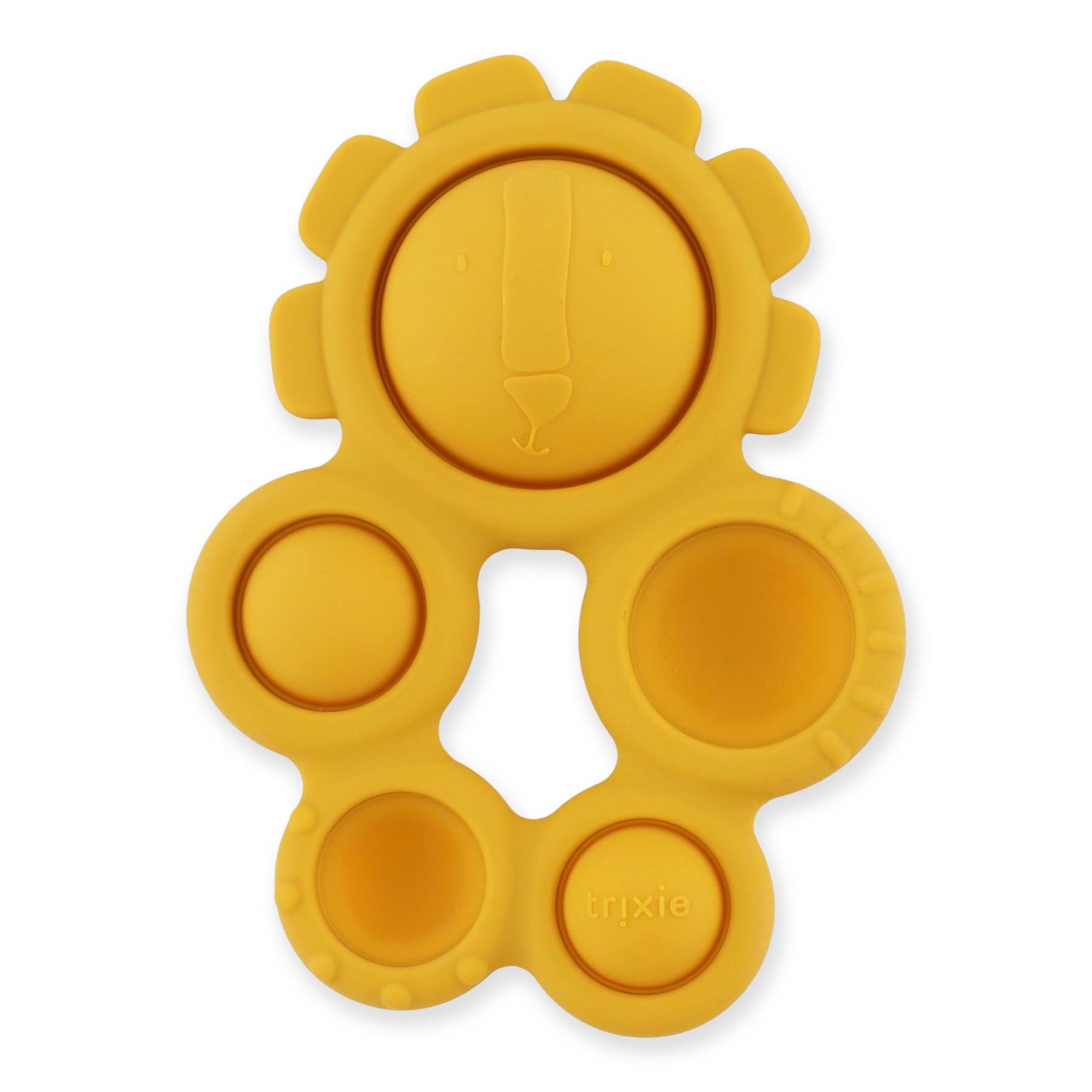 Trixie Baby Jouets sensoriels Mr. Lion jouet pop-it en silicone alimentaire