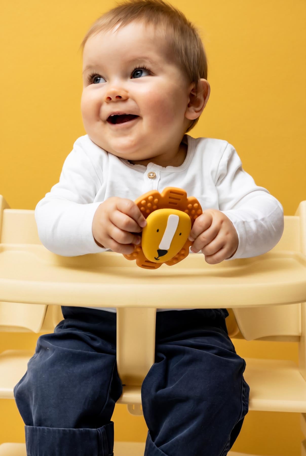 Trixie Baby Jouets sensoriels Mr. Lion spinner à ventouse en silicone