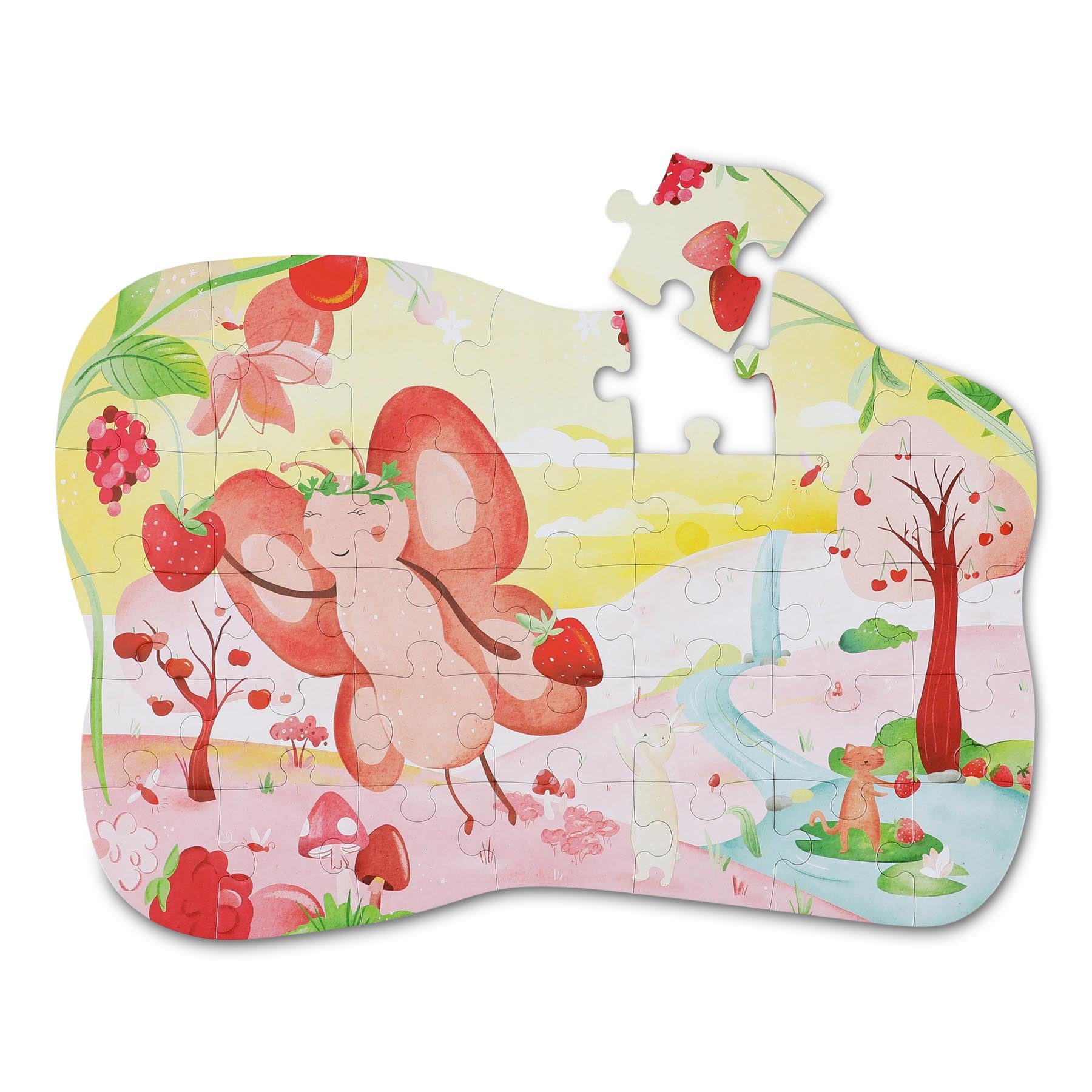 Trixie Baby Jeux, puzzles & livres Fée des fruits Mrs. Butterfly puzzle 35 pièces