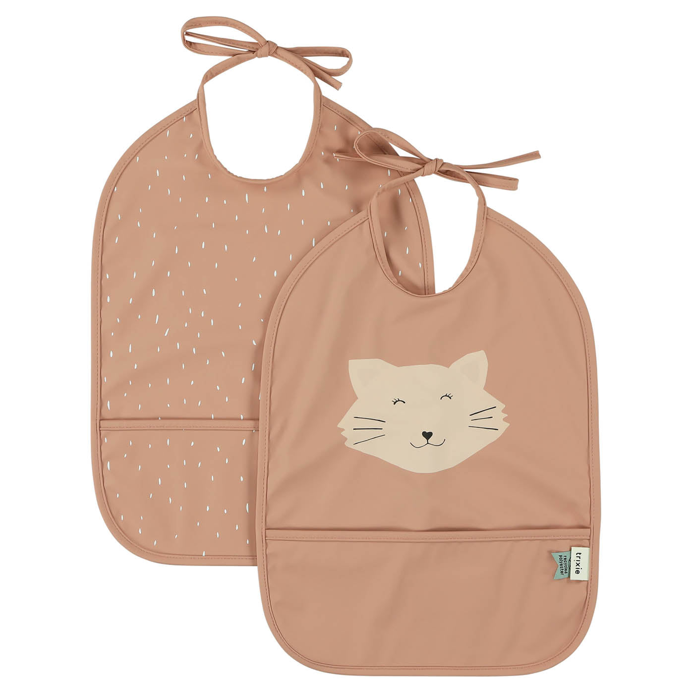 Trixie Baby Bavoirs Mrs. Cat bavoirs 2 pièces imperméables