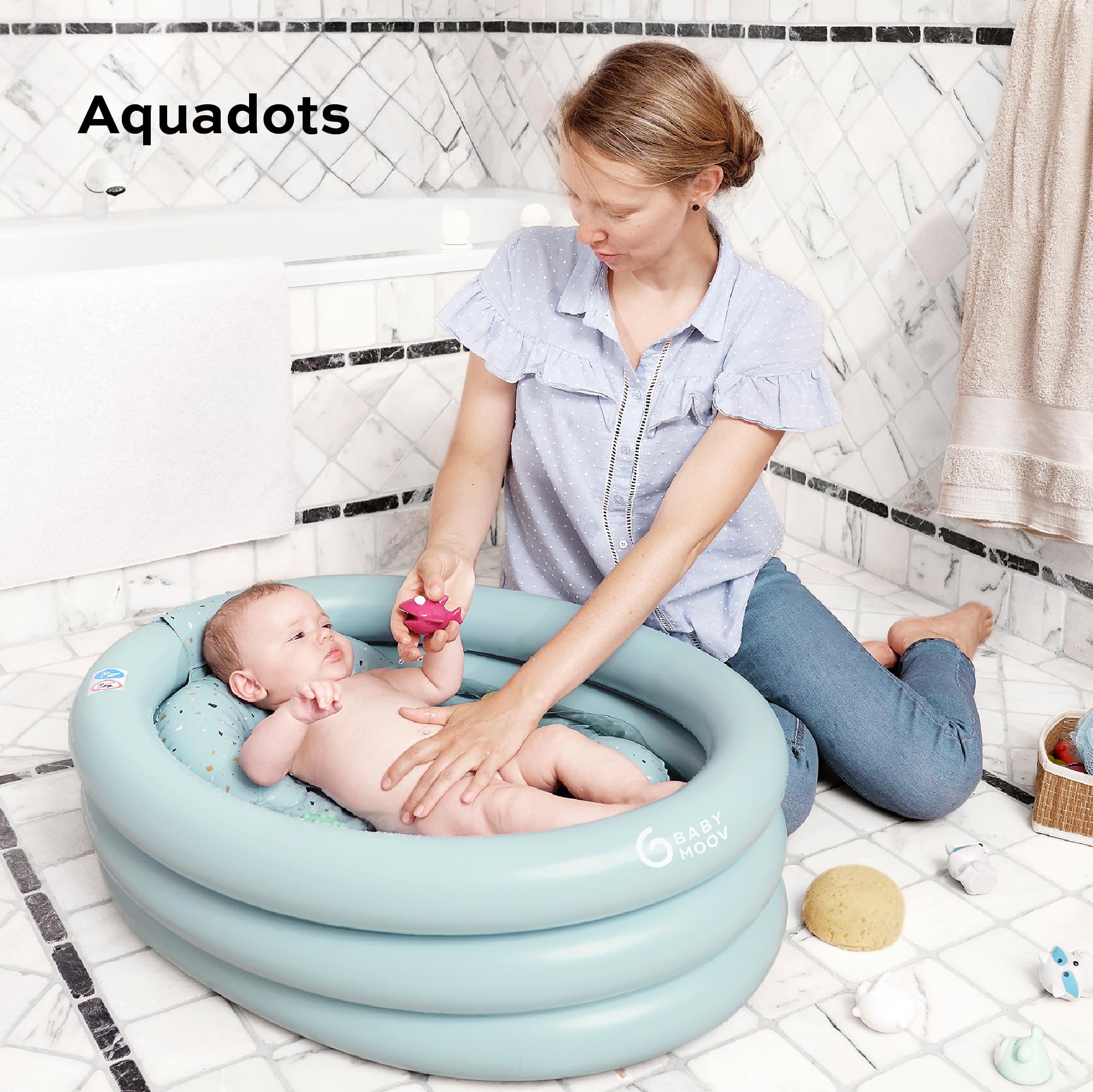 Babymoov Moov / Moov & Aqua Dots baignoire gonflable évolutive
