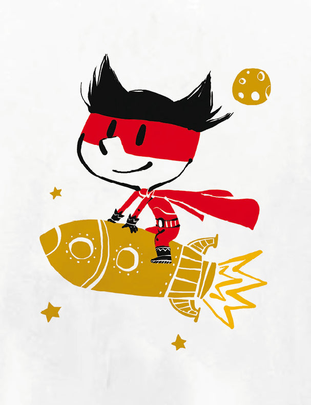 PIOLOU Le T-Shirt Super-Boy t-shirt blanc 1-2 ans en coton