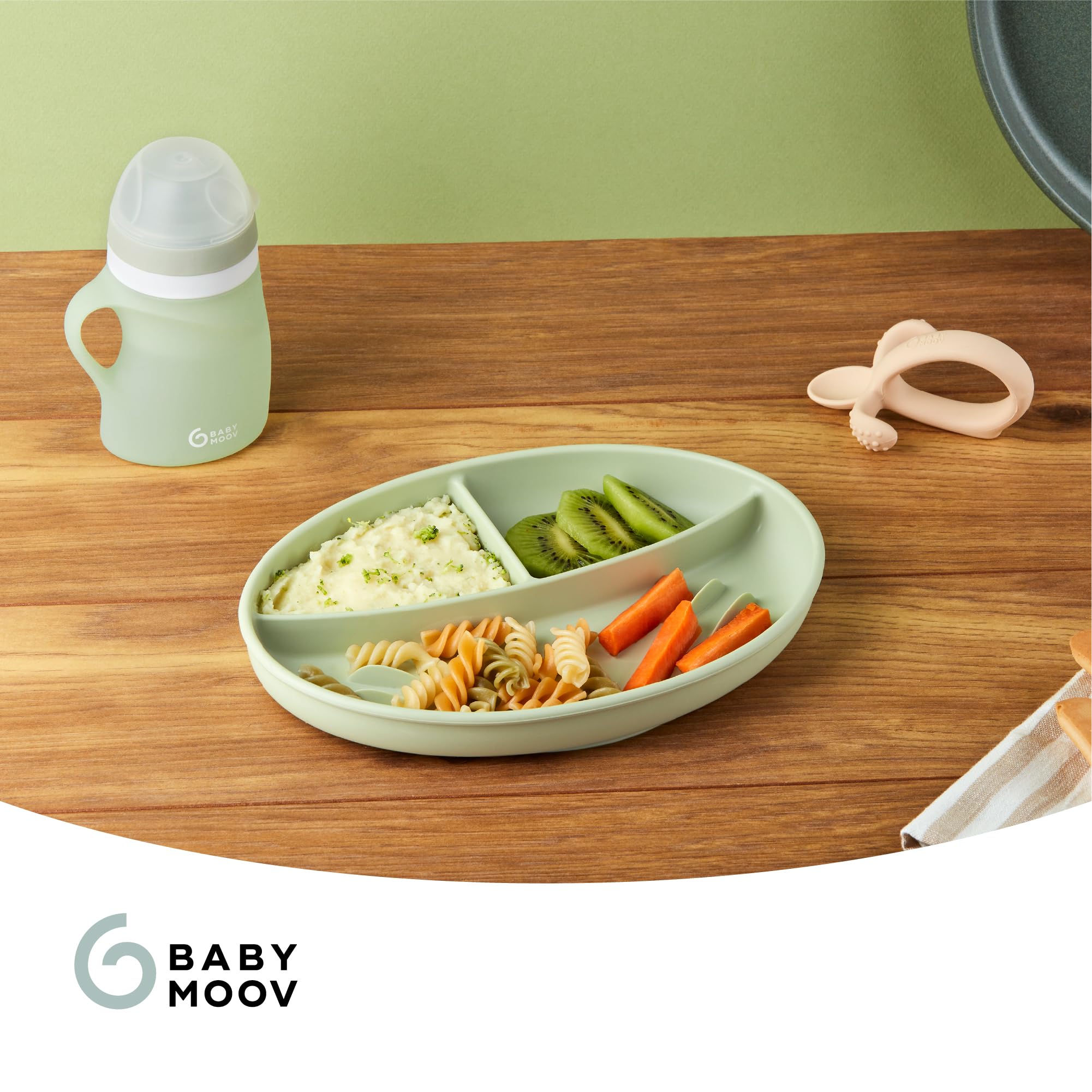 Babymoov Isy / Babybols assiette compartimentée antidérapante en silicone