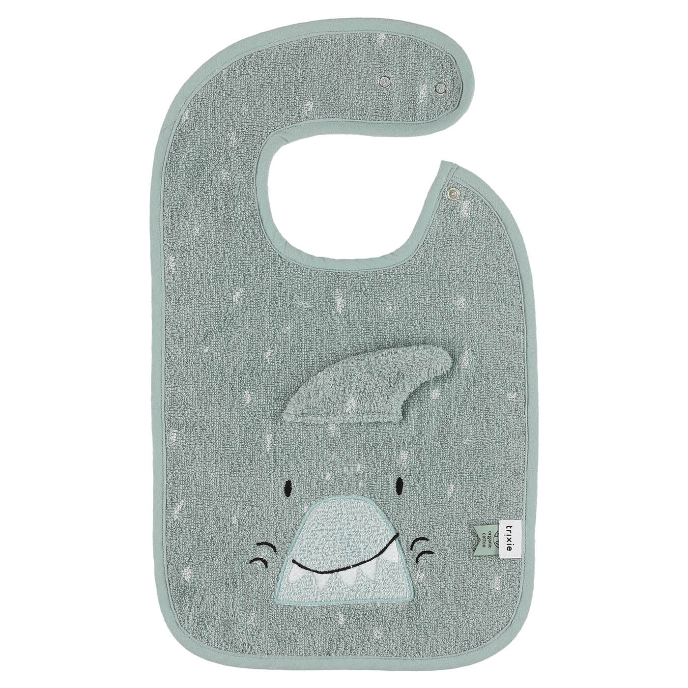 Trixie Baby Bavoirs Mr. Shark bavoir coton bio deux tailles
