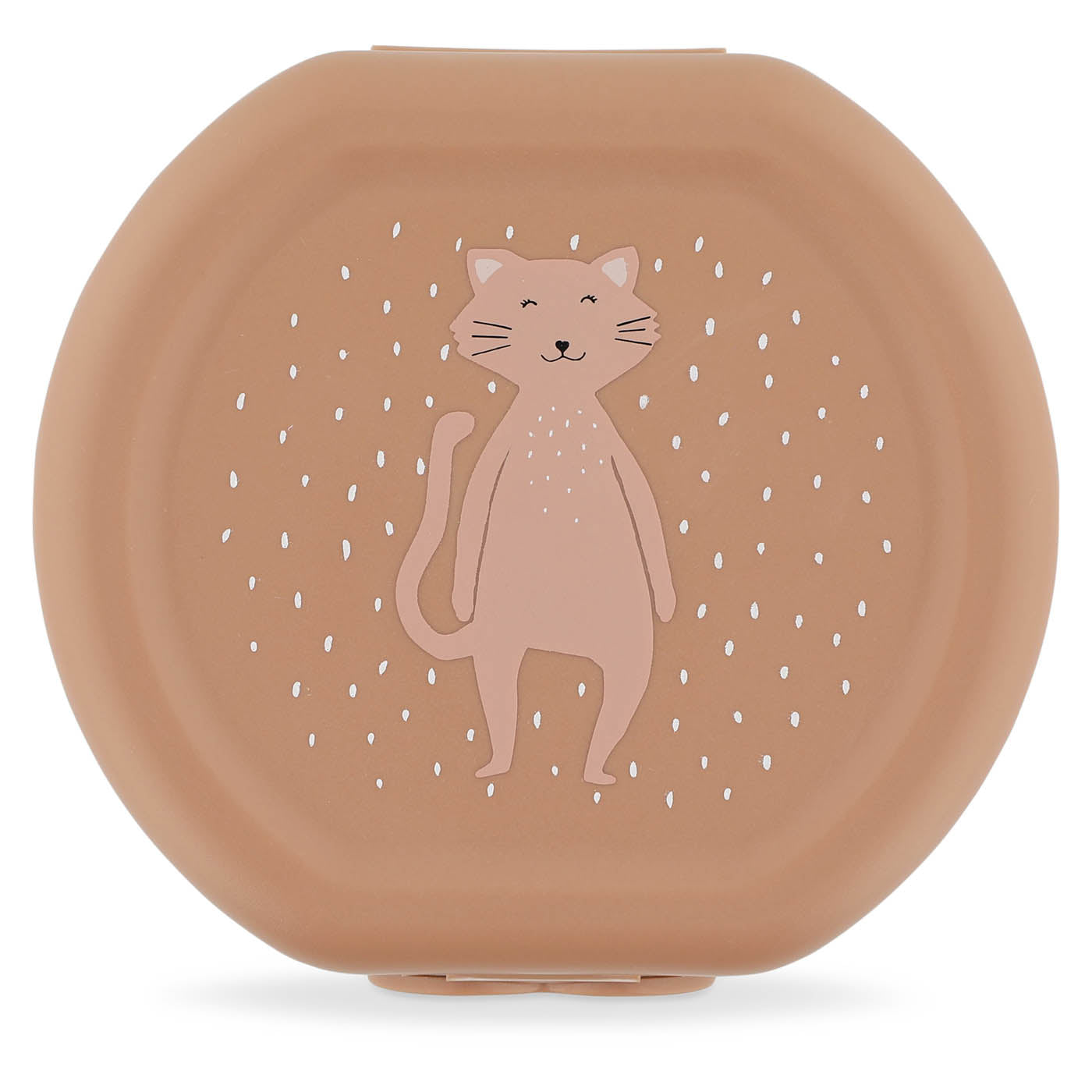 Trixie Baby Boîtes à goûter à clip Mrs. Cat, lot de 2, lavables au lave-vaisselle