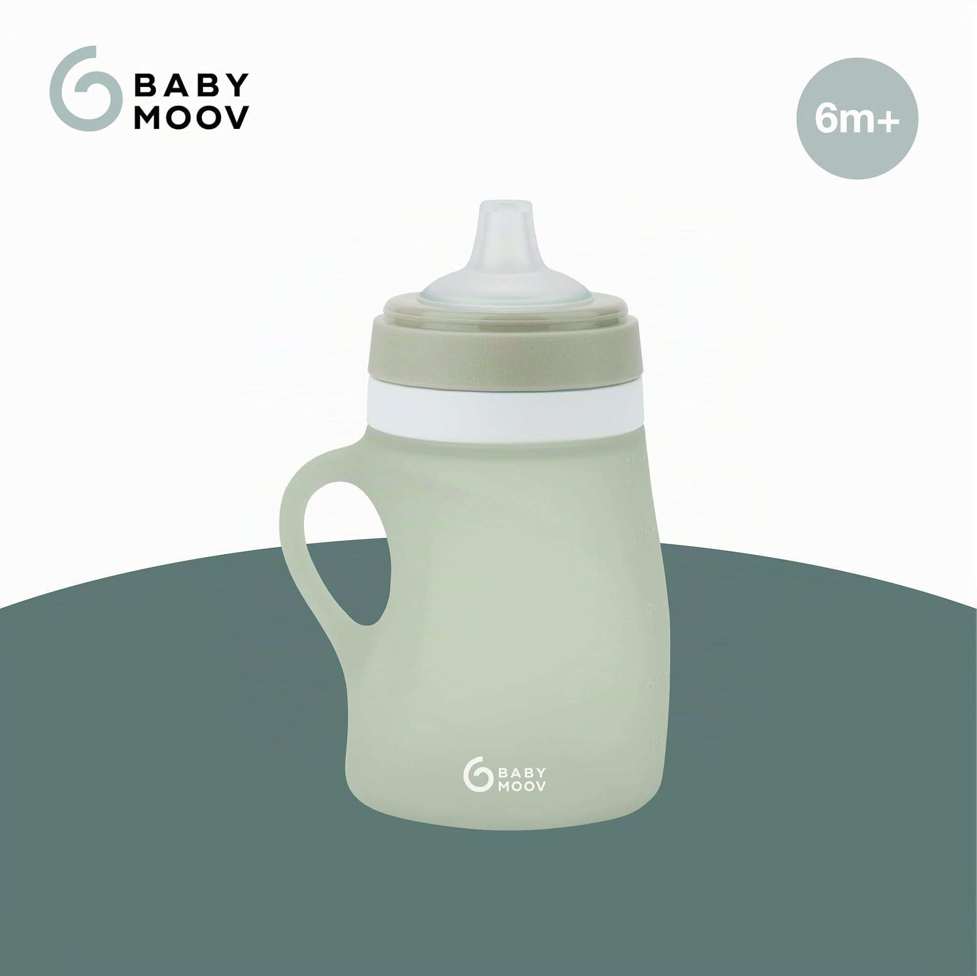 Babymoov Isy / Babybols gourde bébé 150 ml verte en silicone