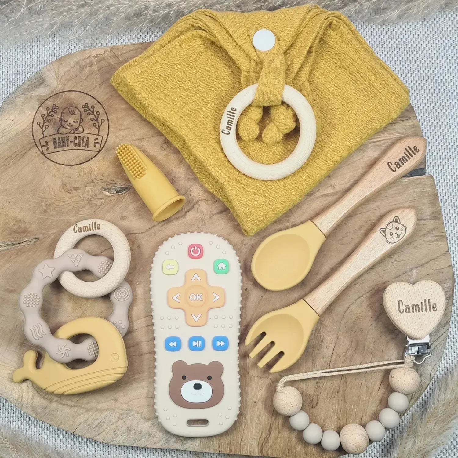 Baby-Crea Coffret naissance personnalisé Édition Premium coffret bébé rose pâle