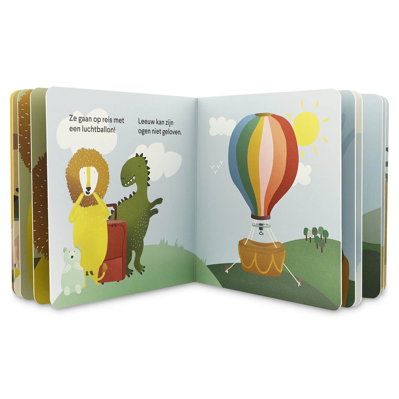 Trixie Baby Jeux, puzzles & livres Livre de conte Dino et Lion partent en voyage NL