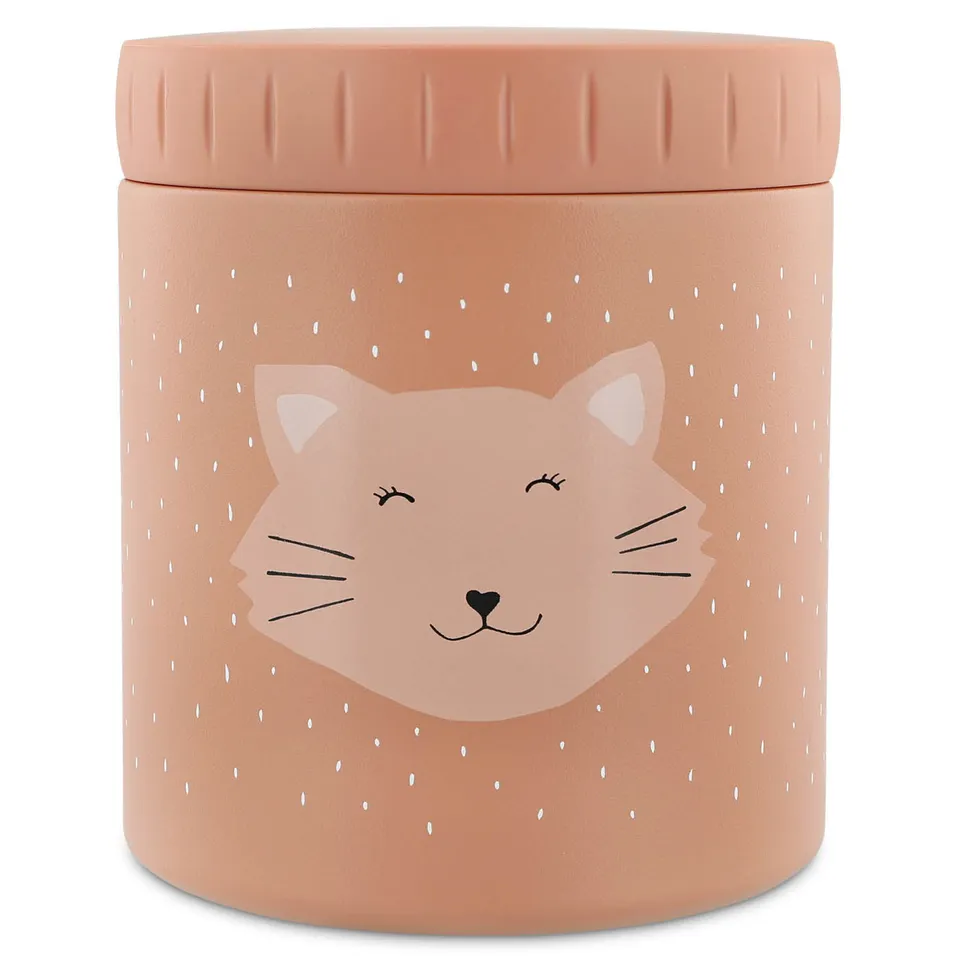 Trixie Baby Boîtes à goûter isothermes Mrs. Cat boîte alimentaire 500 ml inox