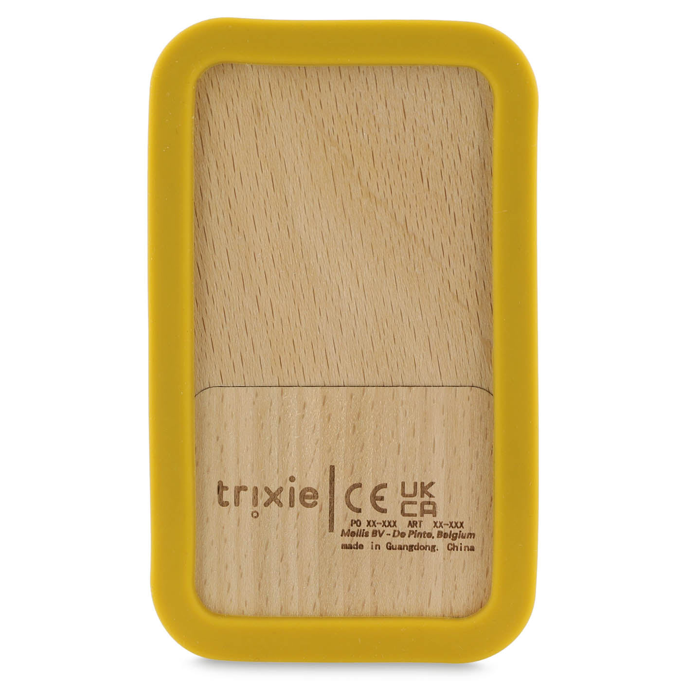 Trixie Baby Premiers jouets Téléphone bébé Mr. Lion en bois et silicone