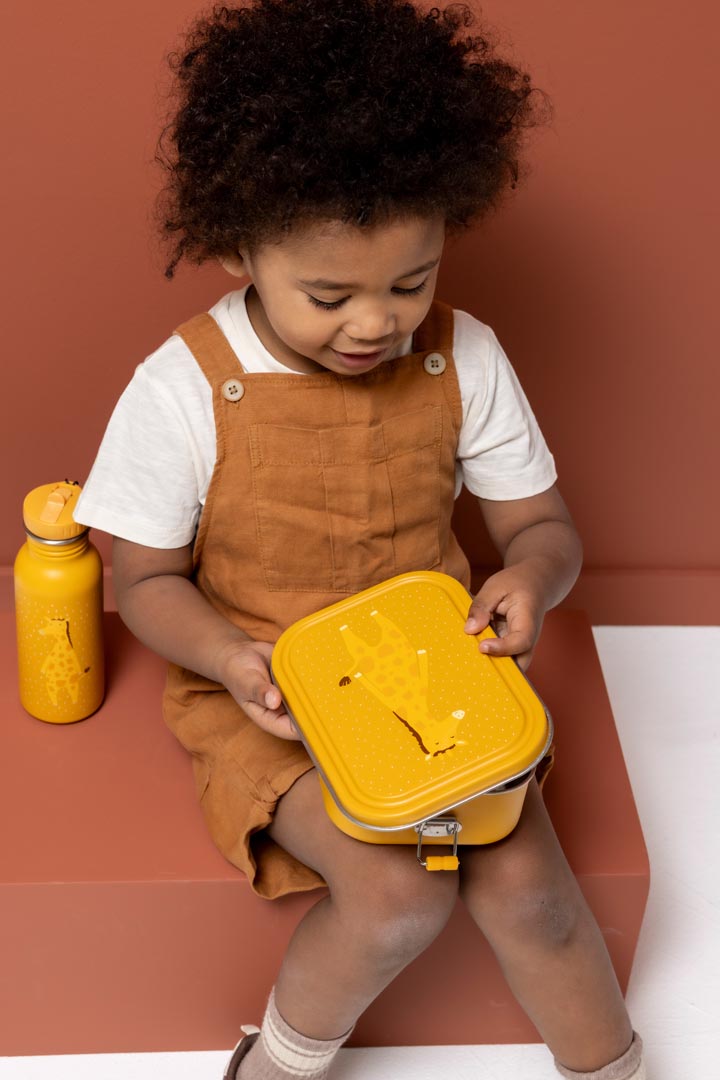 Trixie Baby Mr. Giraffe grande boîte repas inox avec compartiment