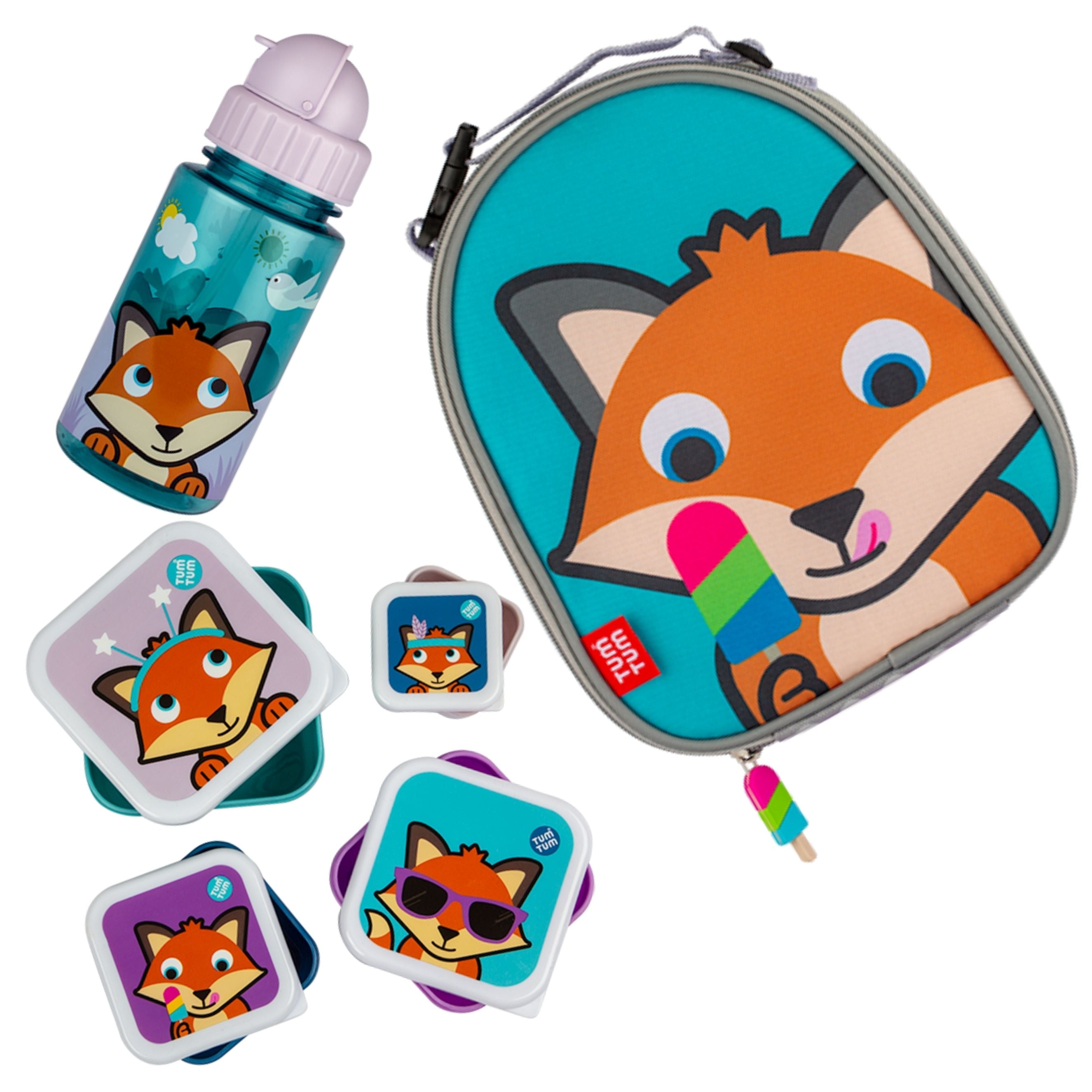 Tum Tum Lunch Bags Kids Lunch Bag Bundle Felicity Fox sac déjeuner enfant