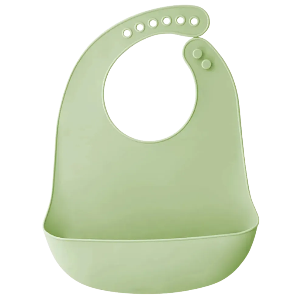 Baby-Crea Vaisselle Bébé bavoir silicone récupérateur rouge tomette