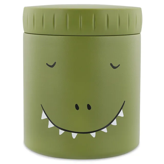 Trixie Baby Boîtes à goûter isothermes Mr. Dino pot alimentaire 350 ml inox