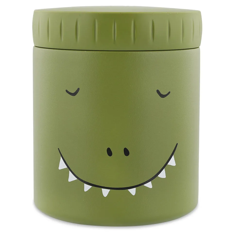 Trixie Baby Boîtes à goûter isothermes Mr. Dino pot alimentaire 350 ml inox