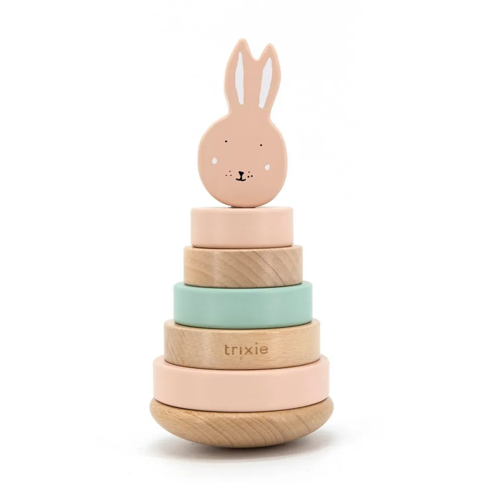 Trixie Baby Tour à empiler en bois Mrs. Rabbit FSC