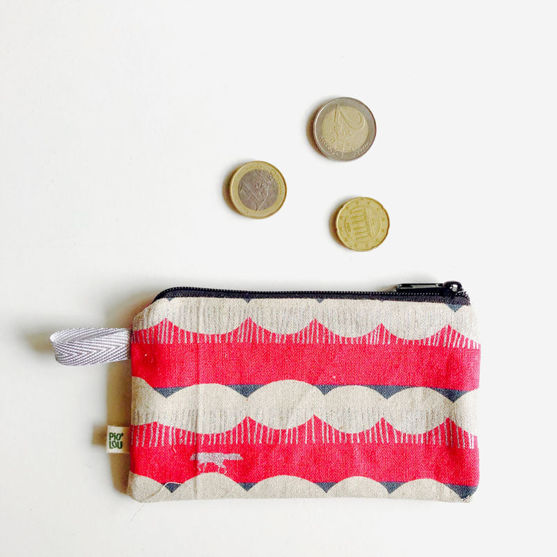 PIOLOU La Pochette La pochette rose loup argenté pochette PM