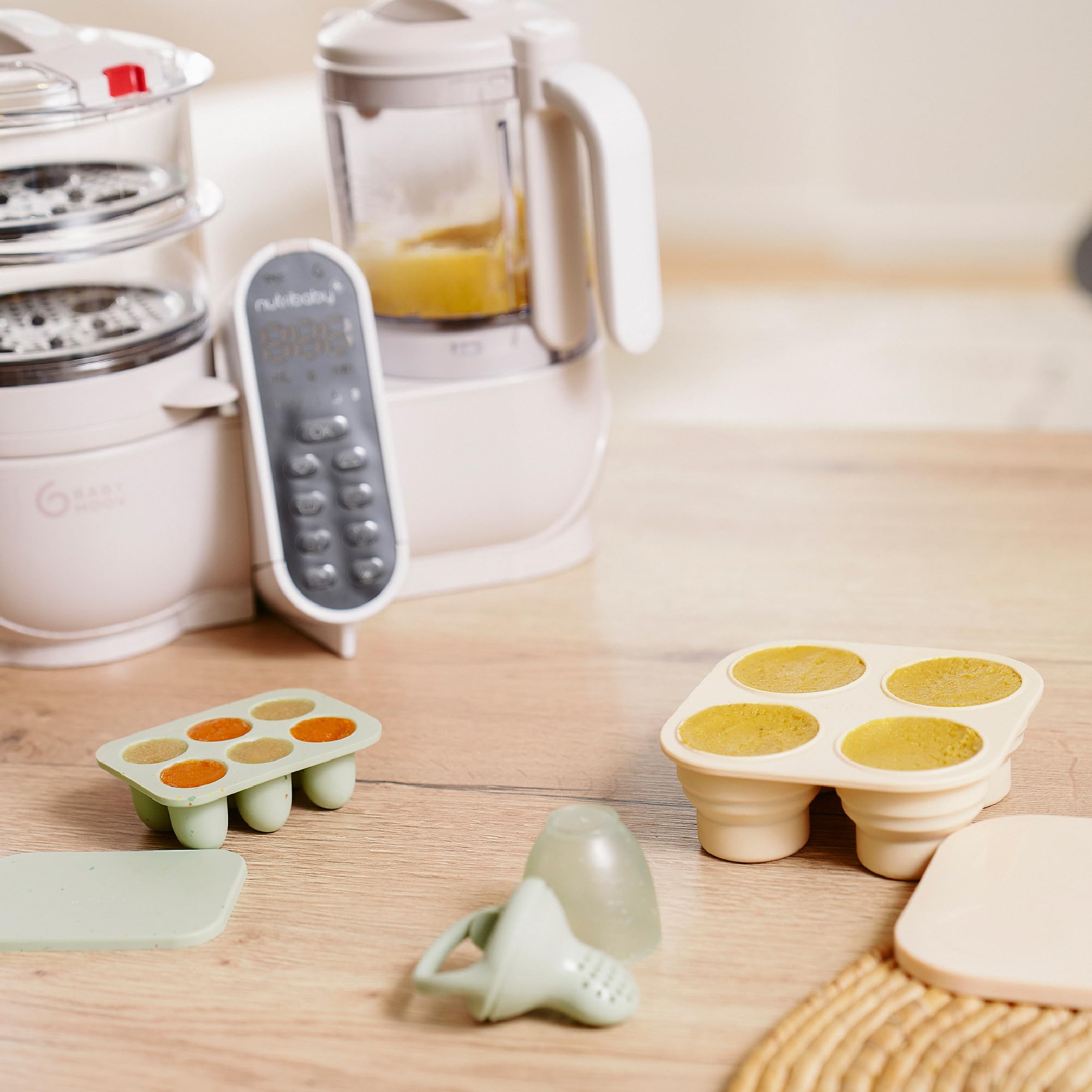 Babymoov Isy / Babybols coffret bacs à glaçons bébé et grignoteuse silicone