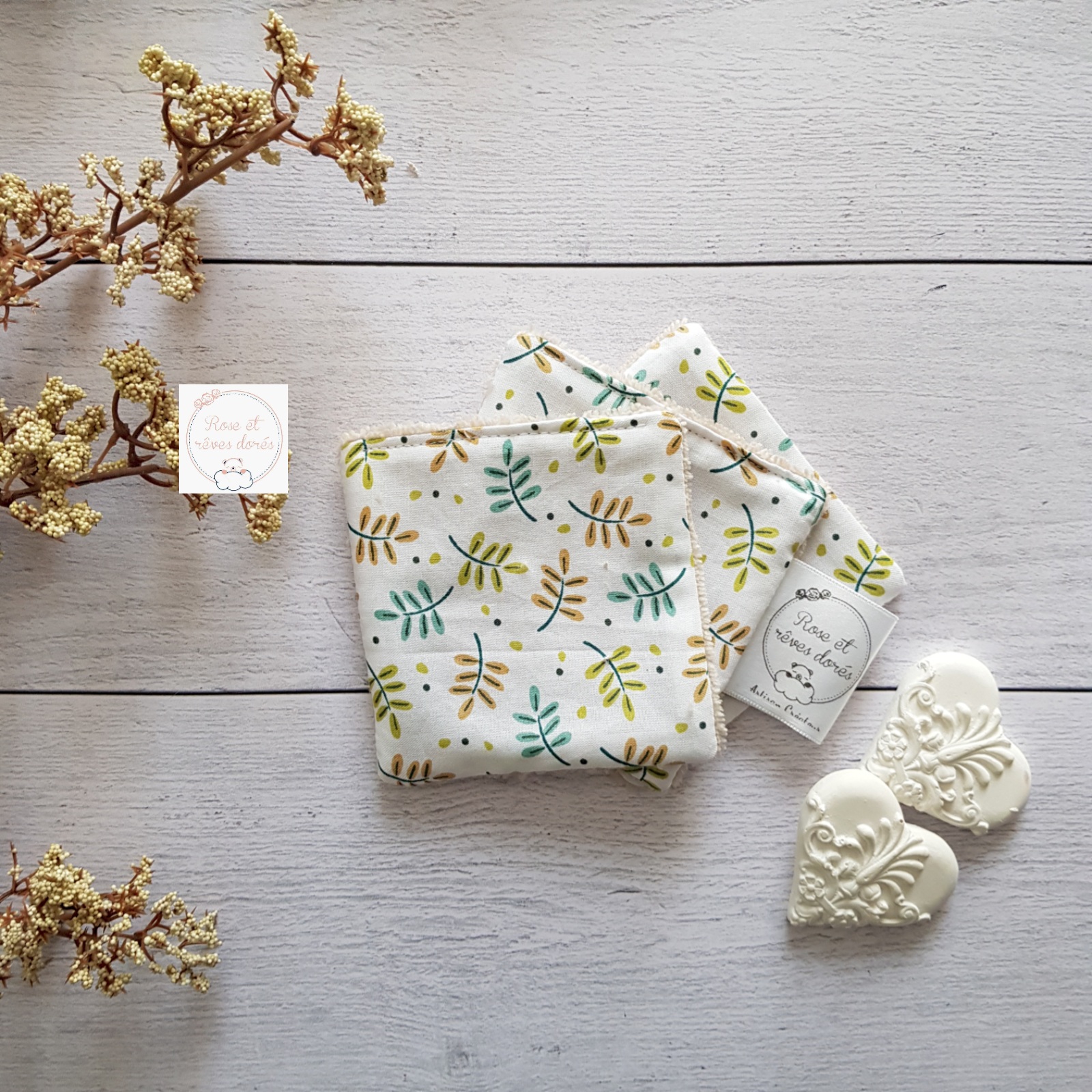 Rose et rêves dorés Coffret Maman Bébé cadeau naissance assorti