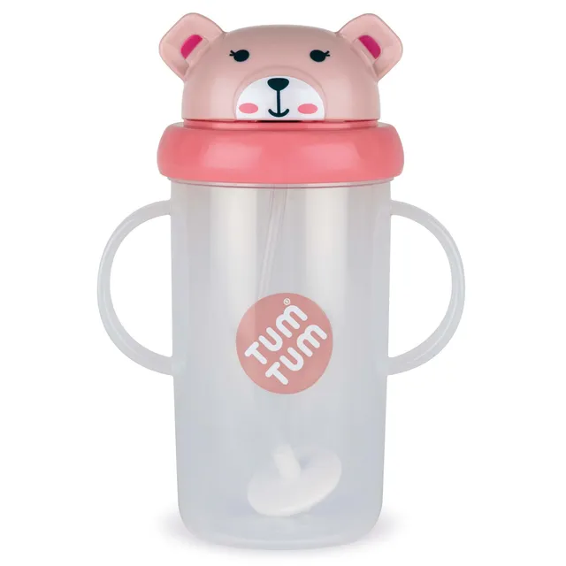 Tum Tum Cups Tall Tippy Up Sippy Cup gobelet Betsy Bear 300 ml à paille lestée