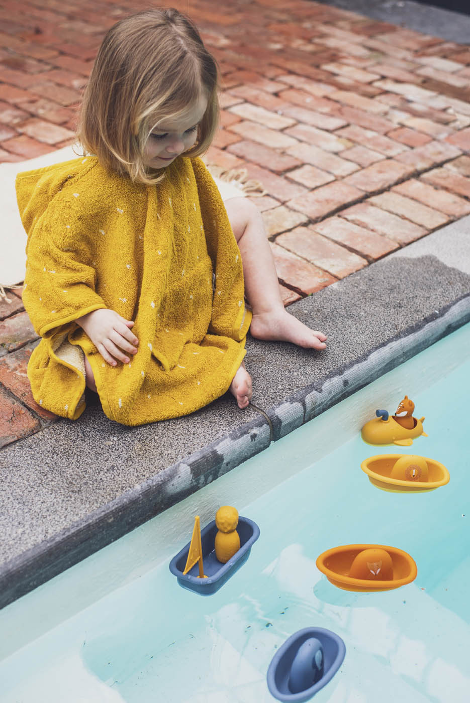 Trixie Baby Ponchos Poncho Mr. Lion en coton biologique