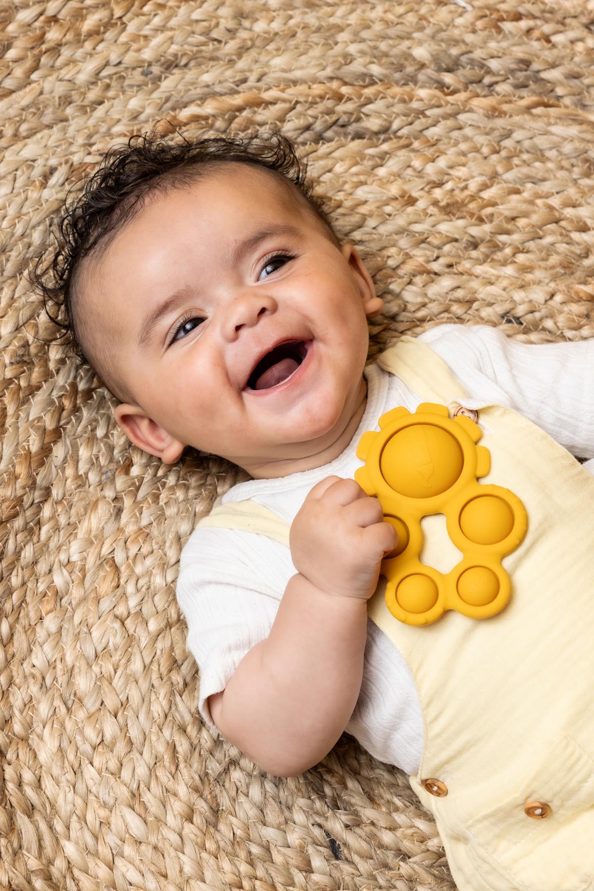 Trixie Baby Jouets sensoriels Mr. Lion jouet pop-it en silicone alimentaire