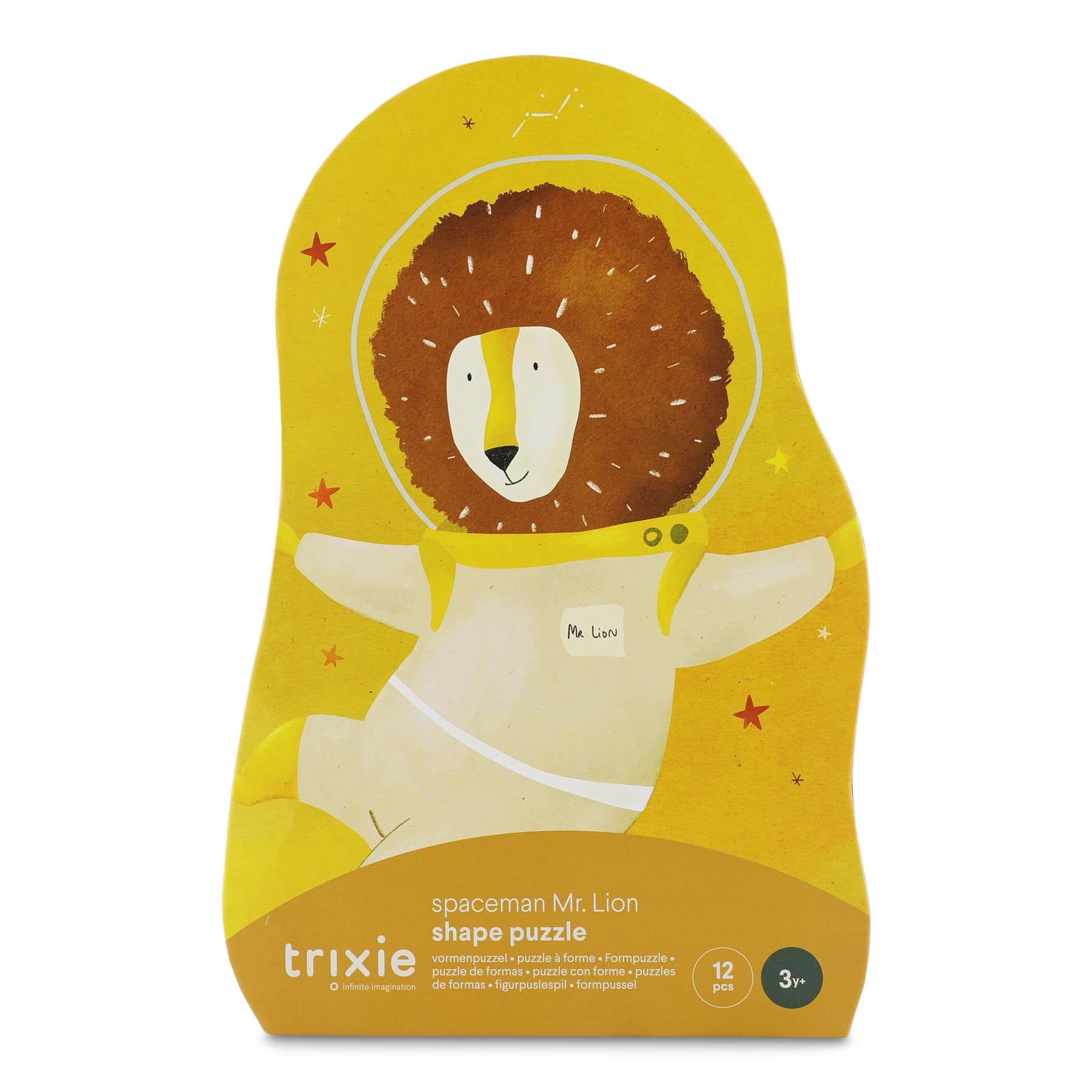 Trixie Baby Jeux puzzles & livres Astronaute Mr. Lion puzzle à forme 12 pièces