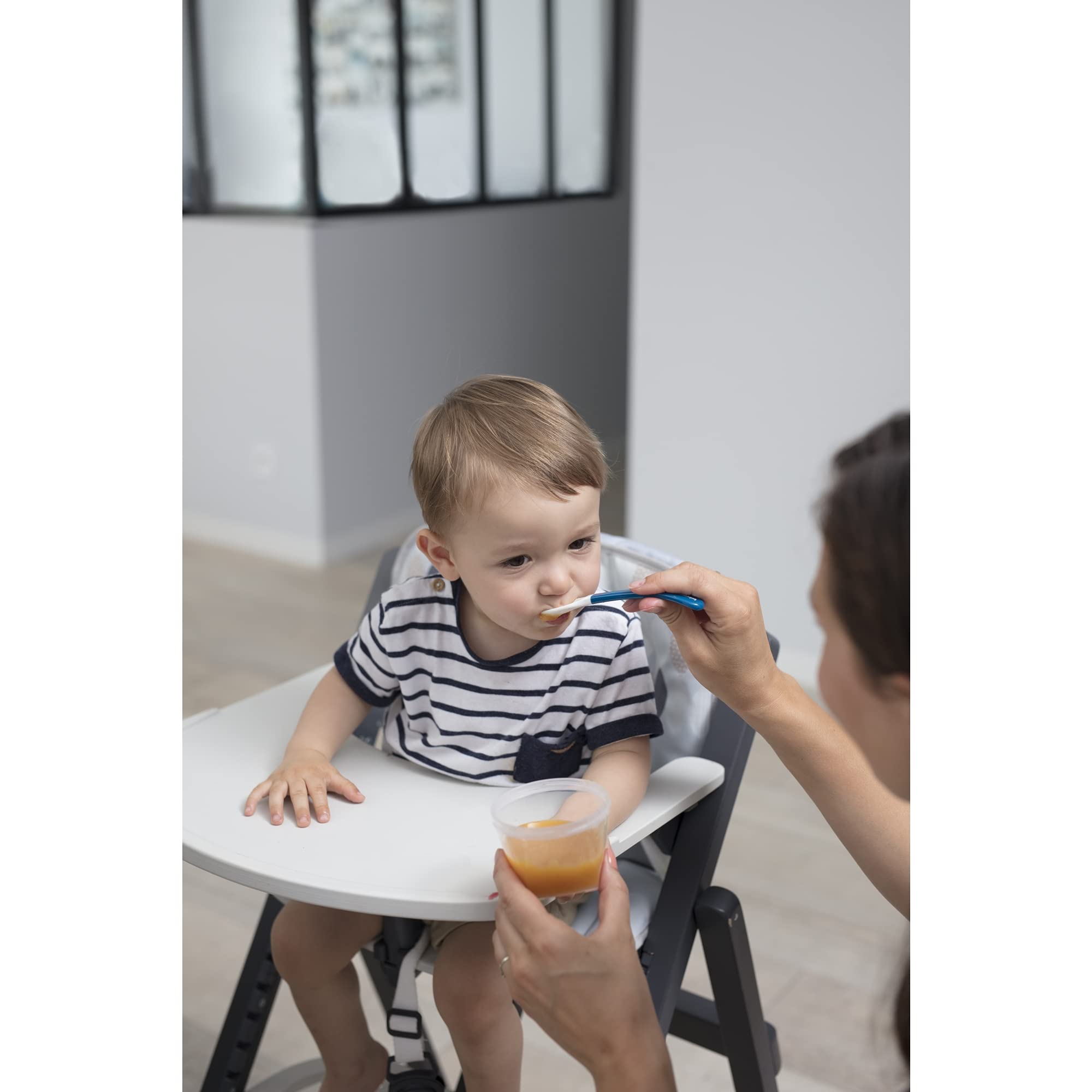 Babymoov Isy Babybols lot de 5 cuillères bébé silicone multicolores 2e âge