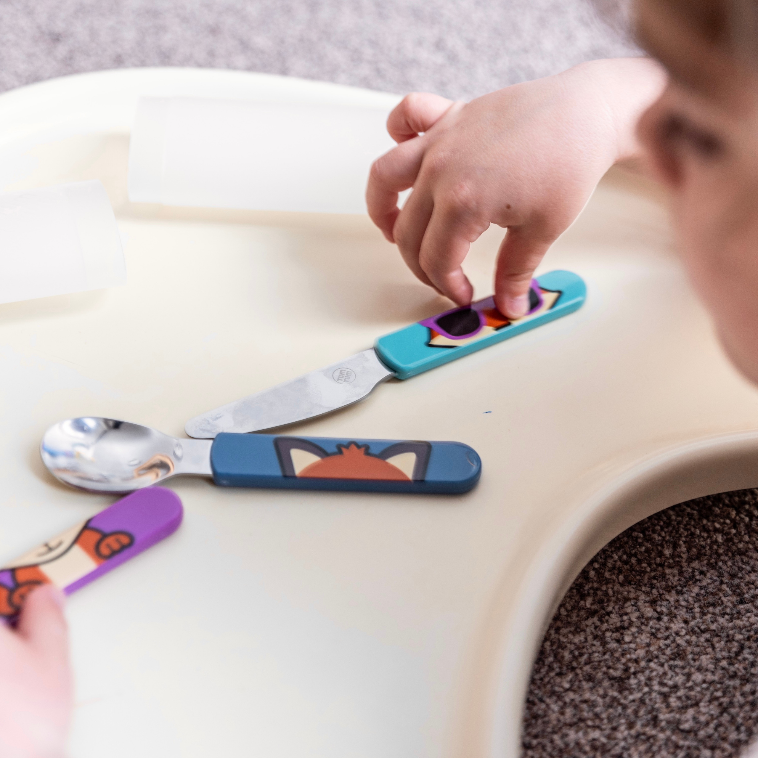 Tum Tum Cutlery Felicity Fox couverts enfant avec étui