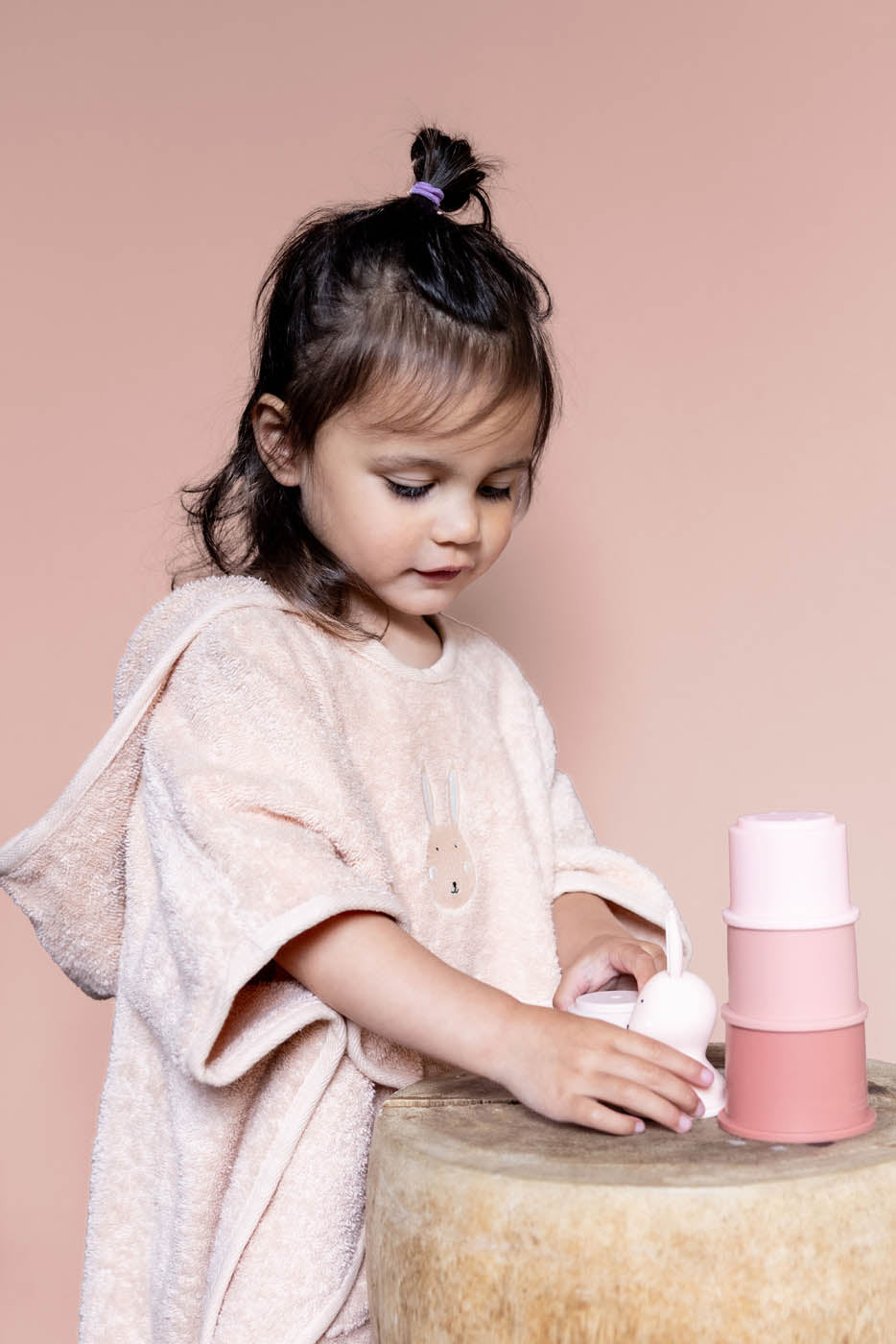 Trixie Baby Ponchos Aura Rabbit poncho de bain en coton bio