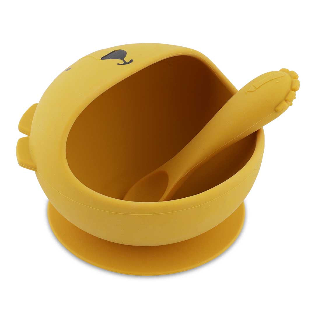 Trixie Baby Sets de repas Premier set repas bébé, Mr. Lion, silicone