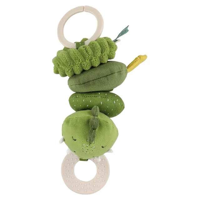 Trixie Baby Premiers jouets Hochet vibrant Mr. Dino avec anneau de dentition