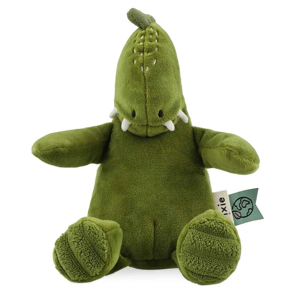 Trixie Baby Premiers jouets Peluche bébé Mr. Dino en tissu recyclé
