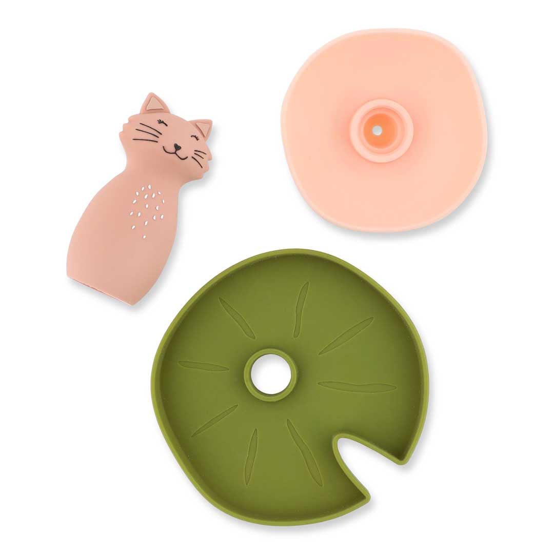Trixie Baby Jouets de bain fleur flottante Mrs. Cat en silicone