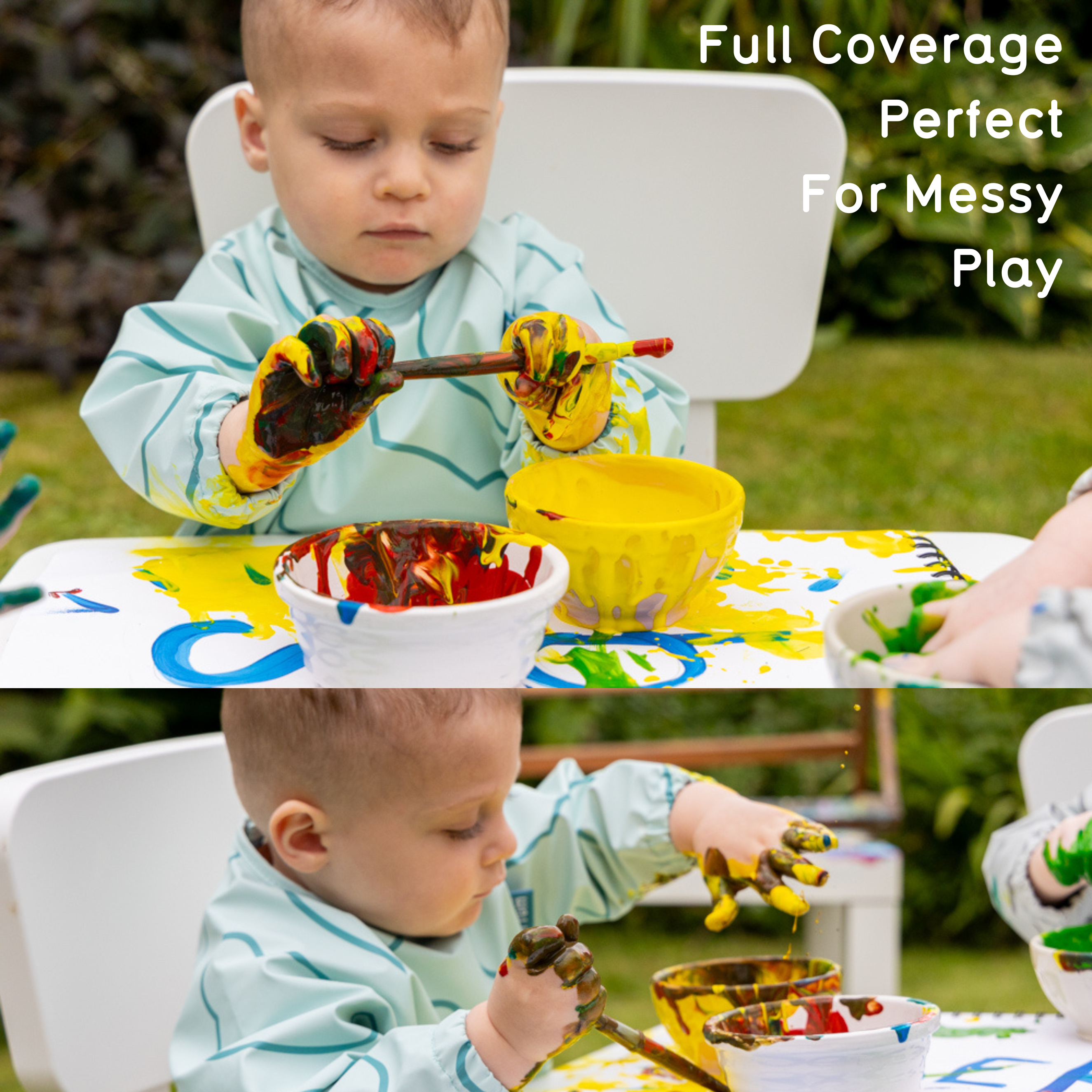 Tum Tum Weaning Baby Weaning Bibs Bundle bavoirs bleu repas silicone