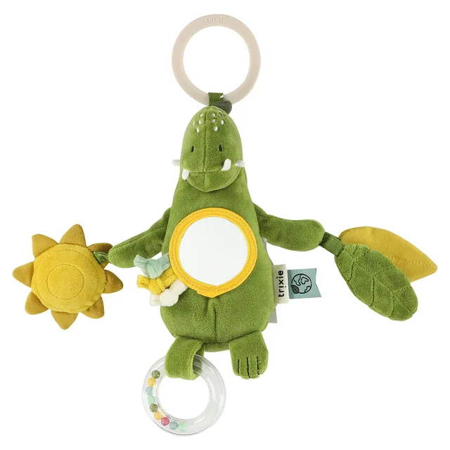 Trixie Baby Jouets d’activités Jouet d’activités à suspendre Mr. Dino jouet sensoriel