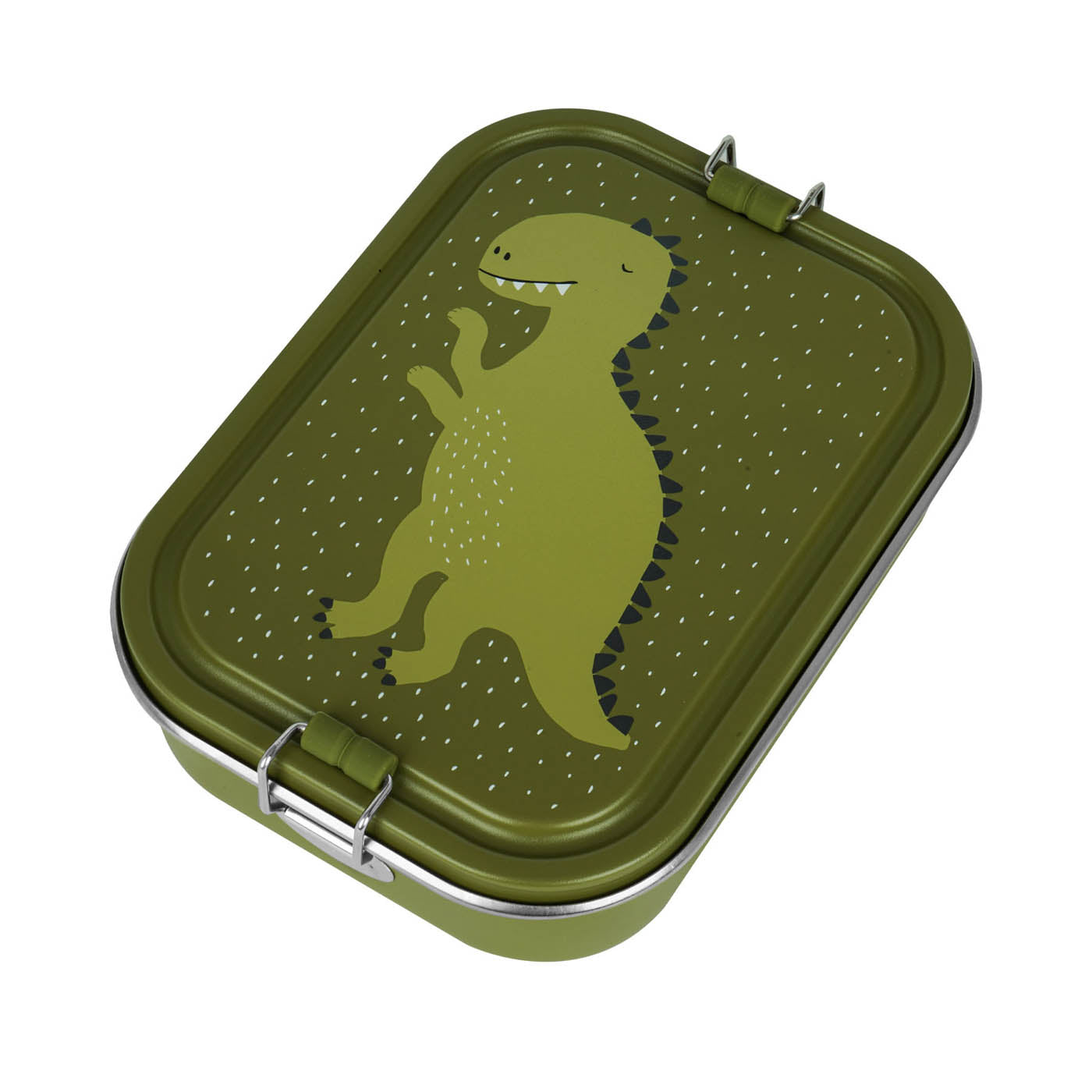 Trixie Baby Boîtes à goûter et boîtes repas Boîte repas grande Mr. Dino inox