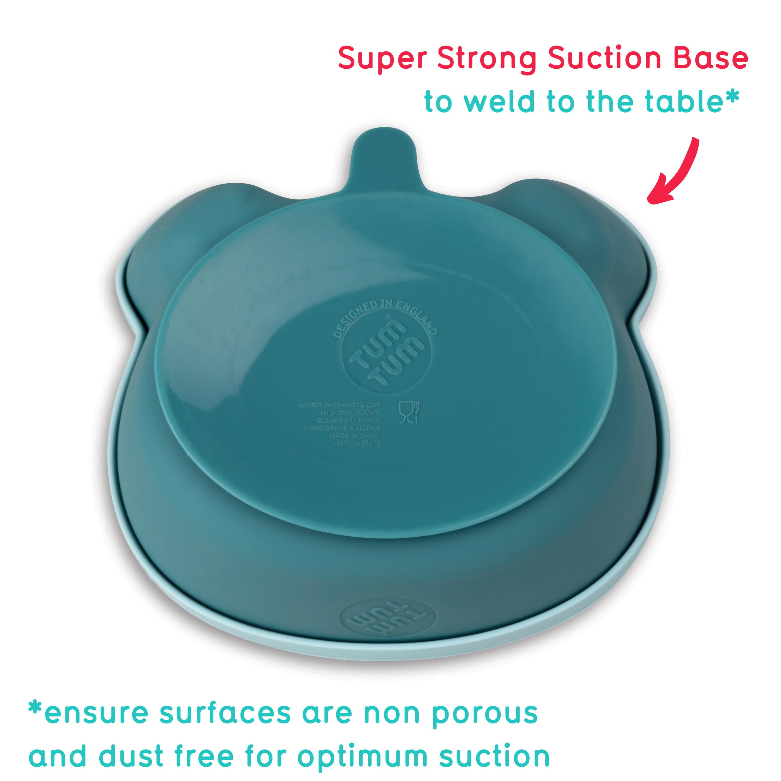 Tum Tum Bowls & Plates Baby Suction Bowl & Spoon Set bol ventouse bleu