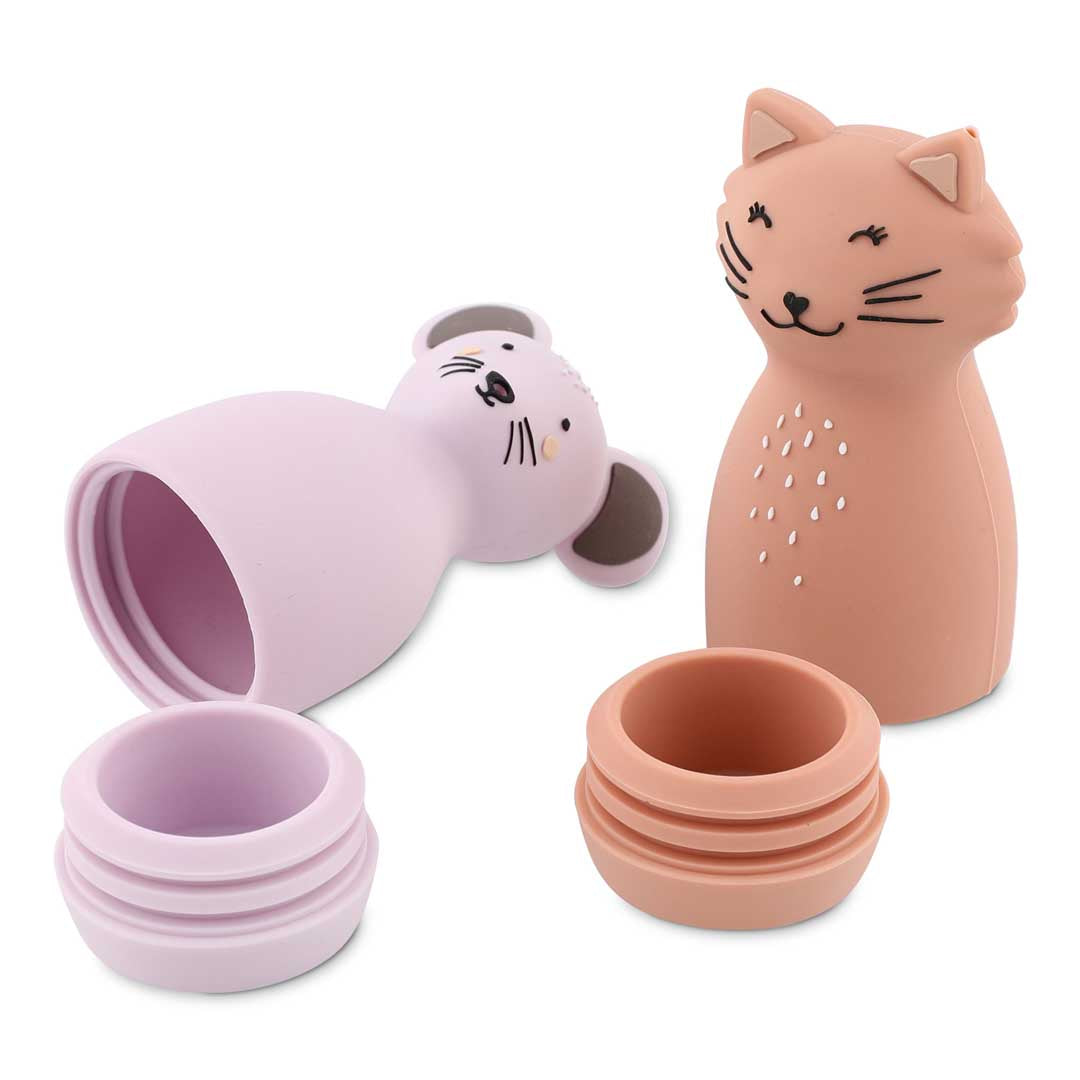 Trixie Baby Jouets de bain Mrs. Cat & Mrs. Mouse aspergeurs