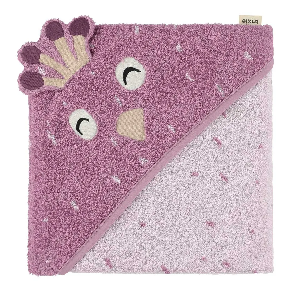 Trixie Baby Capes de bain Mrs. Peacock cape de bain 75 x 75 cm coton bio