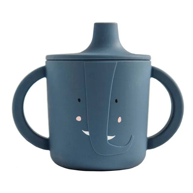 Trixie Baby Tasses et gobelets Mrs. Elephant tasse d’apprentissage en silicone
