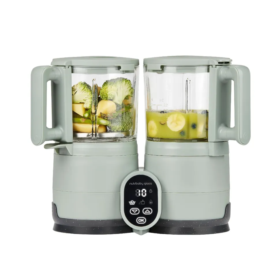 Babymoov Nutribaby Glass robot cuiseur bébé 1,9 L vert céladon