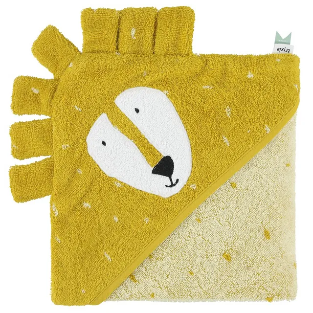 Trixie Baby Capes de bain Cape de bain 75 x 75 cm Mr. Lion coton bio