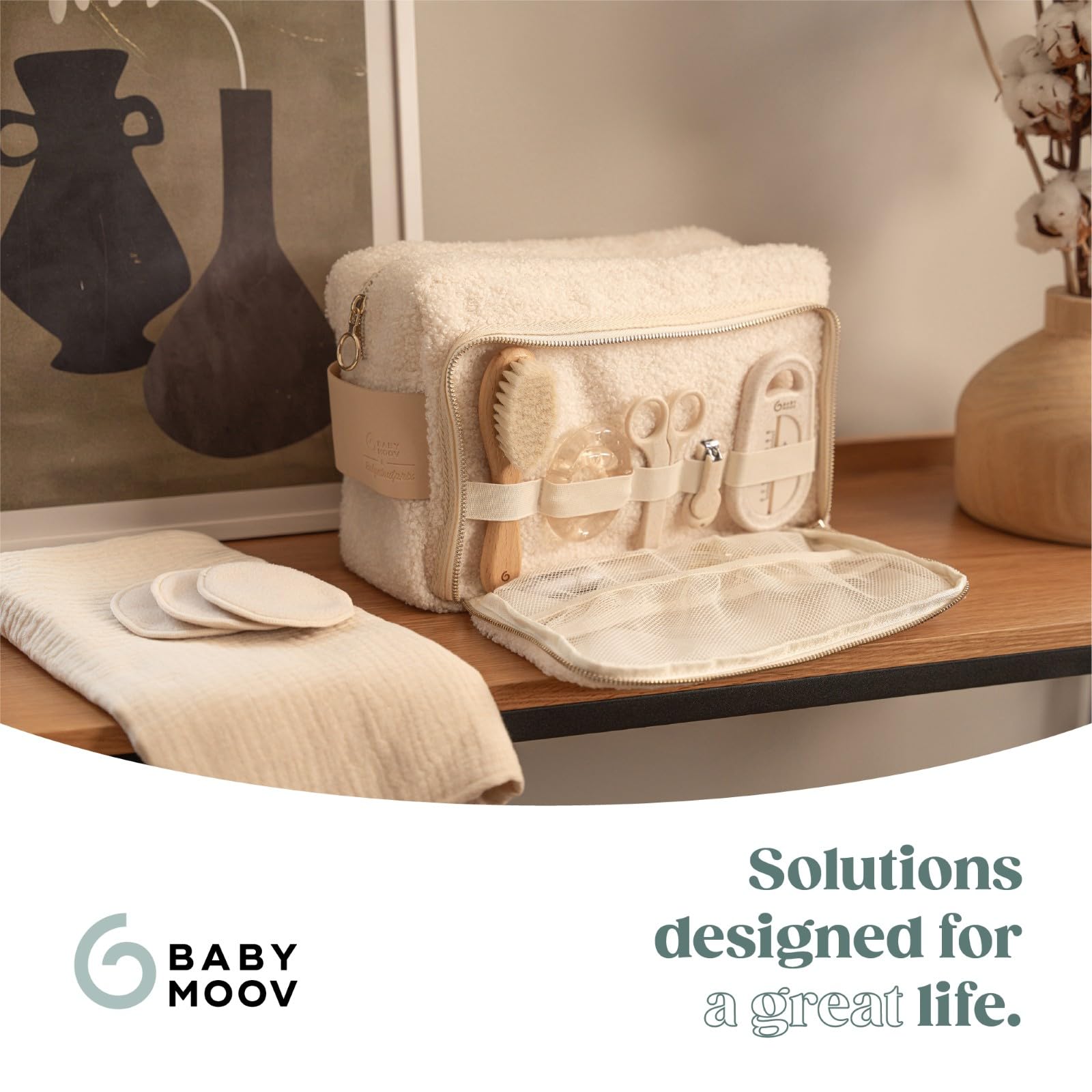 Babymoov Moov / Moov & trousse de soin bébé 11 accessoires beige 6 L