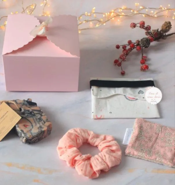 Rose et rêves dorés Coffrets cadeaux Coffret soin douceur réconfortante zéro déchet